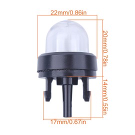 Mtanlo 4 Primer Bulb for Homelite Husqvarna Poulan Craftsman Sears Weed Eater Toro McCulloch Saw Trimmer Blower Weedeater 188-512