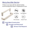 ASKANO 10 Pack 5 Inch Hole Centers, Knurled Brushed Nickel