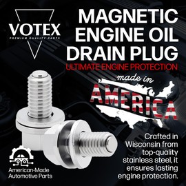 Votex - Magnetic Oil Tank Drain Plug fits Yamaha RX10MS RX-1 Mountain LE (2003-2005) - Made in USA - Stainless Steel