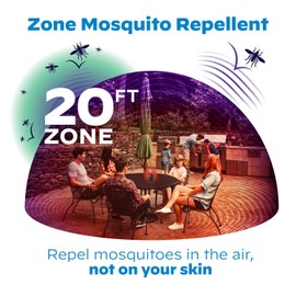 Thermacell E-Series Rechargeable Mosquito Repeller with 20' Mosquito Protection Zone; Charcoal; Up To 9-Hr Battery Life; Includes 12-Hr Repellent Refill; DEET-Free Bug Spray Alternative; Scent Free