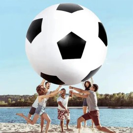 Bola Inflable Gigante Para Juegos Deportivos White And Black Soccer