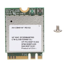 Estink Tarjeta WiFi RTL8821CE, AW Cb491nf Laptop Nic, Interfaz M.2, Soporte BT4.2, Operación de Alta Velocidad, Se Puede Usar para el Hogar, el Trabajo o los Viajes