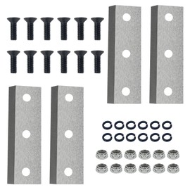 4-GUO054 Wood Chipper Blades 12-710-1054 Screws Compatible with Greatcircleusa, C30 Lite&3-in-1 Wood Chippers Shredders Most Brands