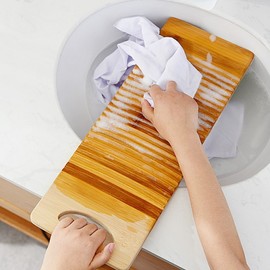 Hand Wash Bamboo Washboard (40x18cm) (Flat) 12ea