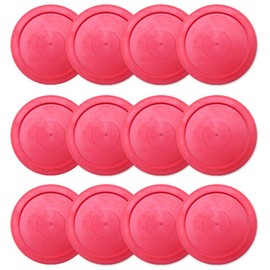 Brybelly Air Hockey Pucks - Accessories for Game Room Gaming Tabletop for Kids & Adults - 2.5 Inch Small - 12 Pucks