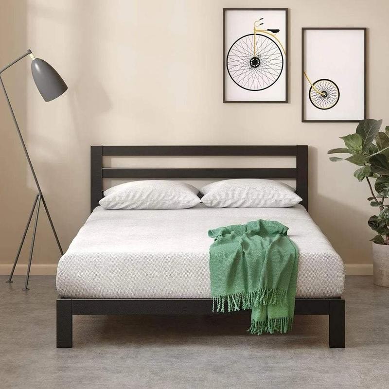 Simple Modern Bedframe: Ol' Reliable - Size: Black Full, Ships