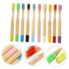 ORFOFE 10Pcs Bamboo Toothbrushes for Soft Bristles for Gentle Oral