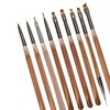 LUYING Nail Set Gel Nail Painting Brushes Acrylic Liquid Square,