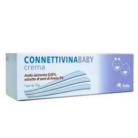 Fidia Farmaceutici ConnettivinaBaby - Crema per il Cambio, Tubo da 75g, con Acido Ialuronico, Estratto di Semi di Avena e Ossido di Zinco
