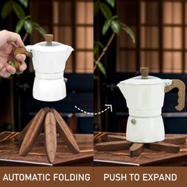 Wood Christmas Tree Coasters Set of 3, Natural Wooden Tree Trivet Set, Foldable Hot Pads, Tree Design Kitchen Hot Holder Pads, for Kitchen, Office Desk, Restaurant Cafe Coaster