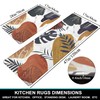 Homcomoda Boho Kitchen Rugs Set of 2 Non Skid Kitchen