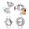 QWORK® Set of 7 ravioli shaper set, dumpling maker, stainless
