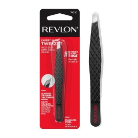 Revlon Expert Slant Tweezer Stainless Steel Precision 1 Count