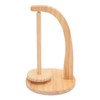 Yarn Holder Easy Installation Stable Structure Rotatable Wooden Yarn Ball