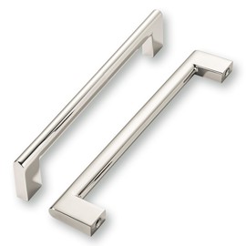 khtumeware 6 Inch Hole Center 6 Pack Polished Nickel Cabinet Pulls Heavy Duty Solid Kitchen Drawer Handle, Hardware for Bathroom, Drawer, Cabinet, Door Cabinet