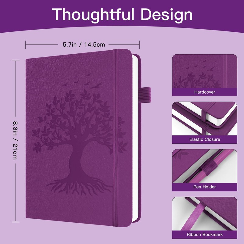 Dzhzal Tree of Life Lined Diary A5 Lined 120gsm Thick