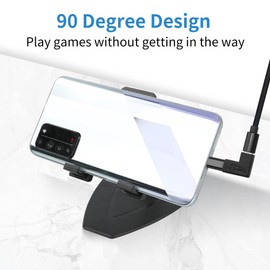 QIANRENON 90 Degree USB Type-C Female to Female Adapter, USB C 3.1 Right Angle Data Transfer Charging Connector 20Gbps for Laptops, Tablets, USB-C Phones, 2 Packs (Right & Left Angle)