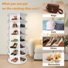 Lvrunben 7 Tier Rotating Shoe Rack, 360 Spinning Lazy Susan