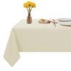 Fitable Rectangle Tablecloth Stain and Wrinkle Resistant Washable Polyester Table