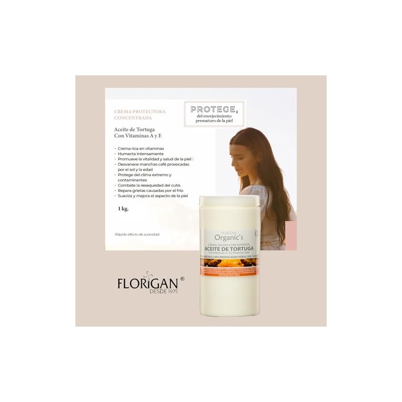 Crema Aceite Tortuga Solida Florigan 1kg