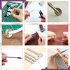 Swpeet 46Pcs Leather Kit, Leather Working Tools and Supplies, Leather