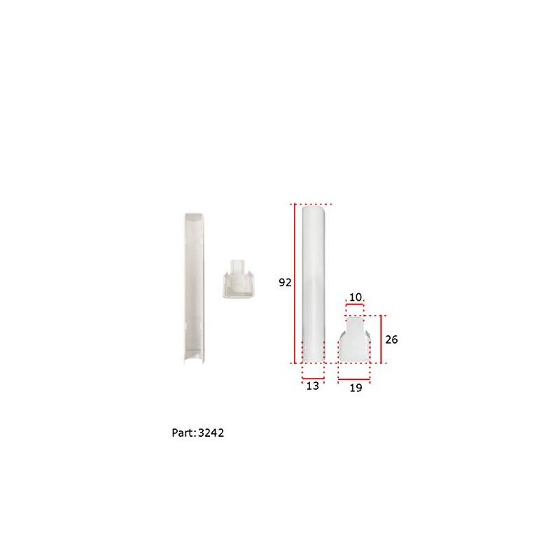 Fuhr Tilt Turn Window Bottom Hinge White Plastic Covers 2