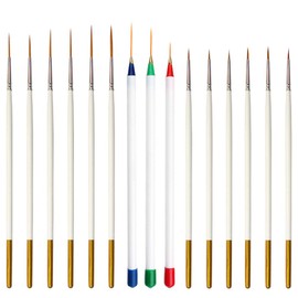 Detail Fine Paintbrush Artist Paint Brush Set Tip | for Miniature Acrylic Script Liner Model Oil Watercolor Nail Art Painting