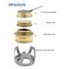 Mini Alcohol Stove Brass Aluminum Alloy Safe Windproof Portable Widely