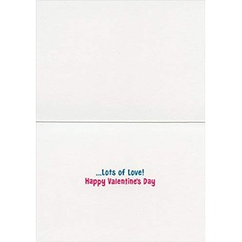 Cat with Candy Heart on Nose Funny/Humorous Valentine's Day Card