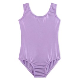 DAXIANG Dance Leotard for Girls Dance Ballet Sparkles Clothing Tank Leotard Purple 4-5Y