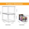 Zero Zoo 4Pack Large Stackable Kitchen Storage Drawers Holder, Clear