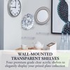 MyGift Set of 4 Modern Premium Clear Acrylic Wall Mounted