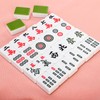 Cedilis Chinese Mahjong Set- 146 Small Melamine Tiles(1.18", Green) with