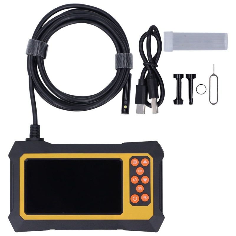 Dual Lens Industrial Endoscope ABS 1080P Digital Inspection Camera Waterproof