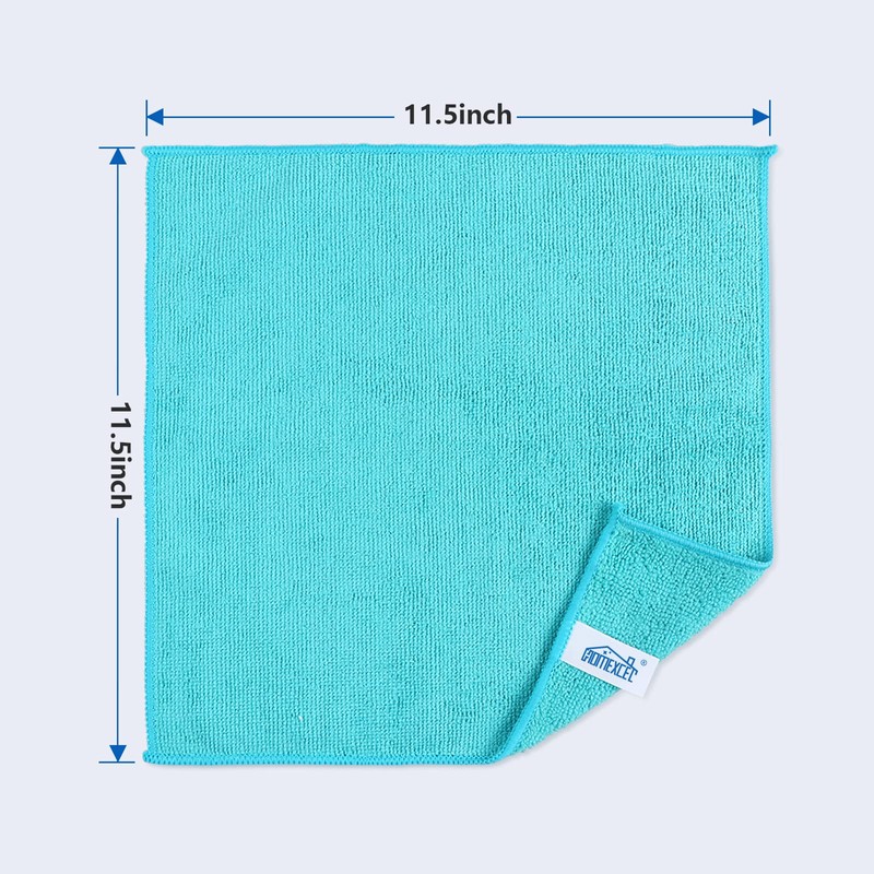 HOMEXCEL Microfiber Cleaning Cloth,50 Pack Cleaning Rag,Cleaning Towels with 4
