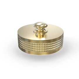 ABA Beul 20011.012.2 Round Cap with EPDM Washer and Internal Thread 1 1/4 Inch, Brass