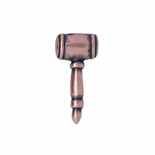 Jim Clift Design Gavel Copper Lapel Pin - 1 Count
