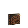 Fossil Women's Small Bifold, Black/Leopard, One Size