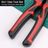 5in1 Multifunctional Interchangeable Heads Pliers Set Steel Wire Pliers Vise