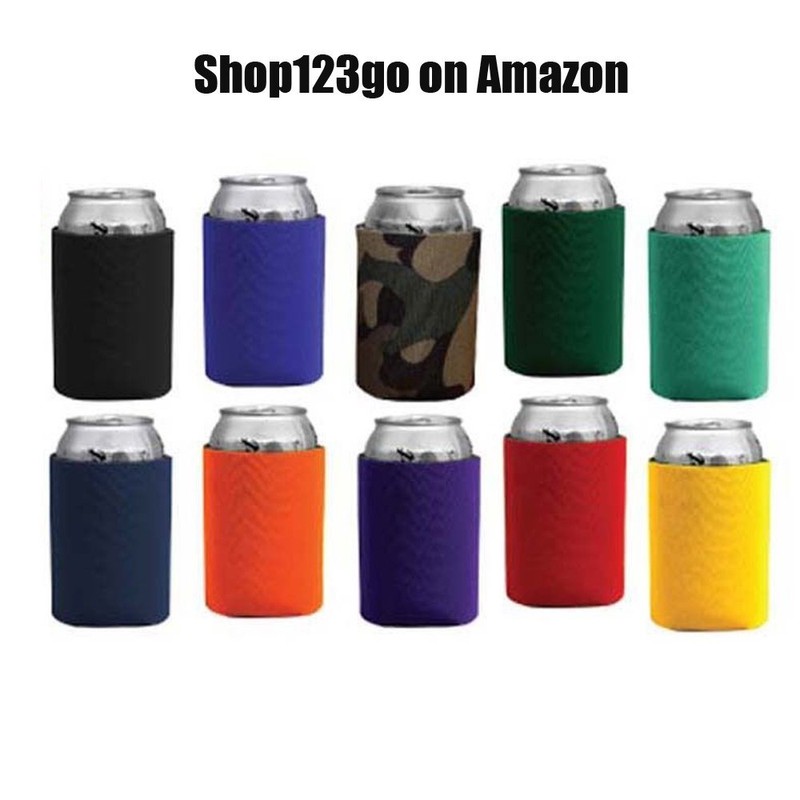 Shop123go Coloful Foam Insulated Can Holder/Can Cooler/Beverage Holder/Can Chiller/Bottle Cooler,5