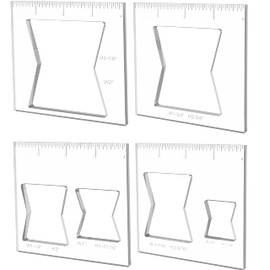 Router Template for Woodworking Butterfly Router Jig Template Inlay Template Set,Decorative Templates (4 pcs Butterfly Inlay Templates)