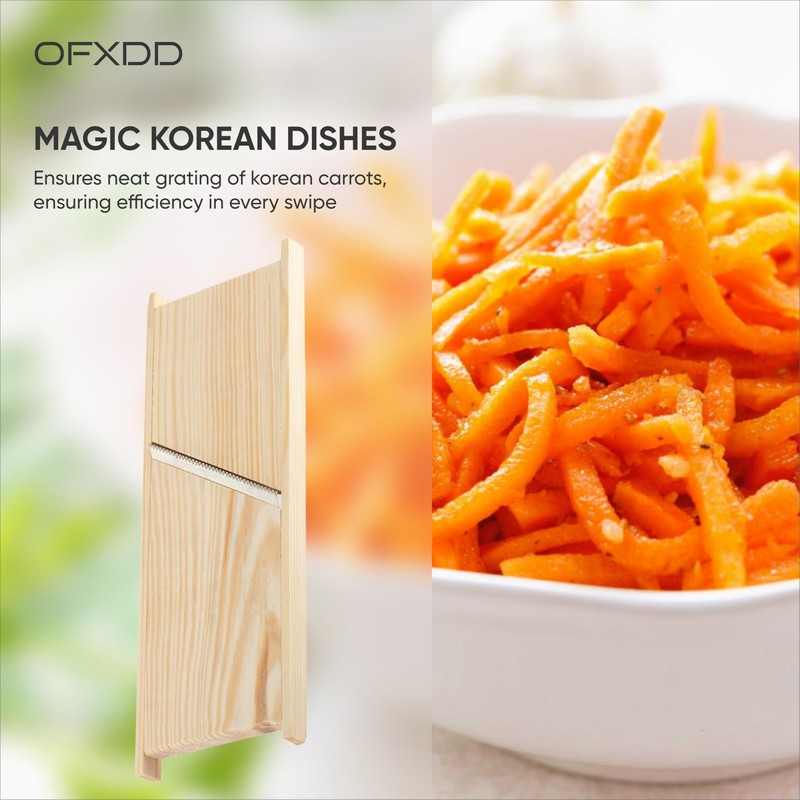 Large Wooden Hand Shredder - Korean Carrot Grater - Graters