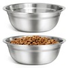 URPOWER 2 Pack 8" Stainless Steel Dog Bowls,Replacement for Elevated