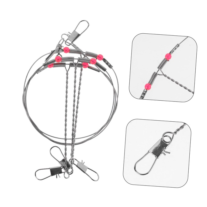 GRIRIW 1 Set Durable Fishing Wire Trace Leader Kit Fishing