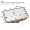 Undermount Bathroom Sink Rectangle, Hugsleek Interior Bowl Size 16 x