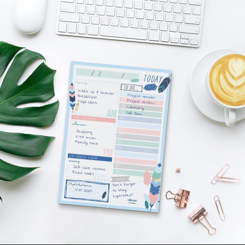 Pukka Pad, Carpe Diem Daily Desk Planner Pad with 60