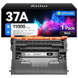 37A Black Toner Cartridge 1-Pack High Yield with Chip Replacement for HP 37A CF237A Toner Cartridges Compatible with HP Laser Jet Enterprise Flow MFP M631h M632z M633z M607dn M608x M609x M632h Printer