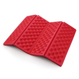 AceCamp Polyester 3940 Portable Lightweight Mini Waterproof Folding Mat, Foam Sitting Pad for Outdoor Activities, Foldable Kneeling and Seat Cushion for Comfort, Red