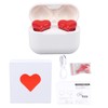 Heart Shaped Wireless Earbuds, Multifunction Stylish Lightweight Noise Canceling Stereo