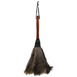 Redecker Ostrich Feather Duster, 13.8 inches (35 cm), Black